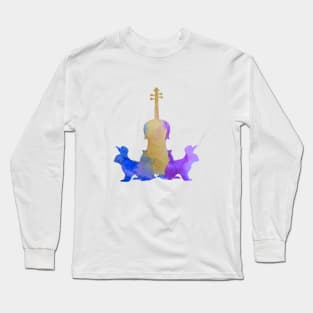 Viola Rabbits Art Long Sleeve T-Shirt